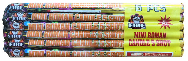 Magical Mini Roman Candle 6pk