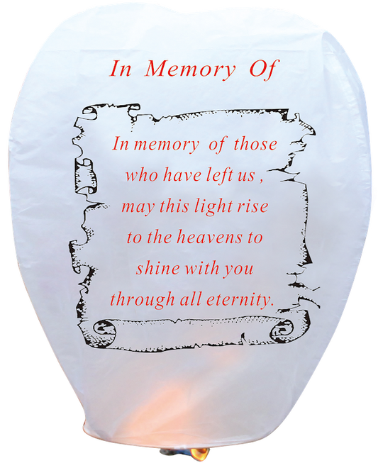 In Memory of sky lantern