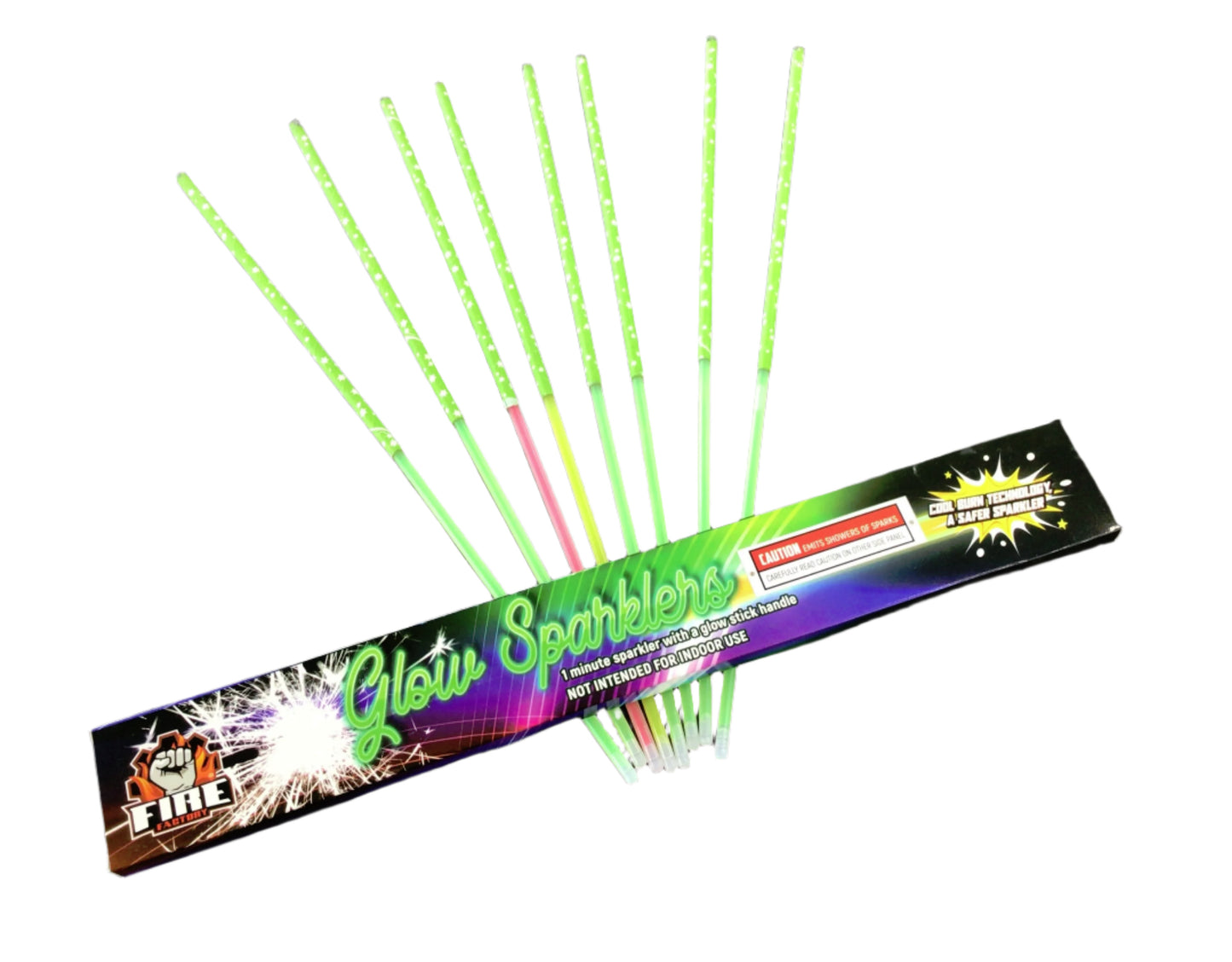 Glow Sparklers cool burning