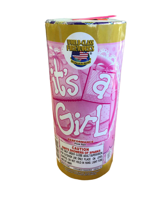 The Reveal - GIRL - pink fountain