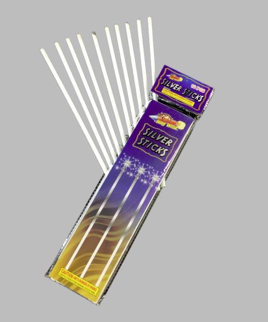 Silver sticks sparkler - cool burning