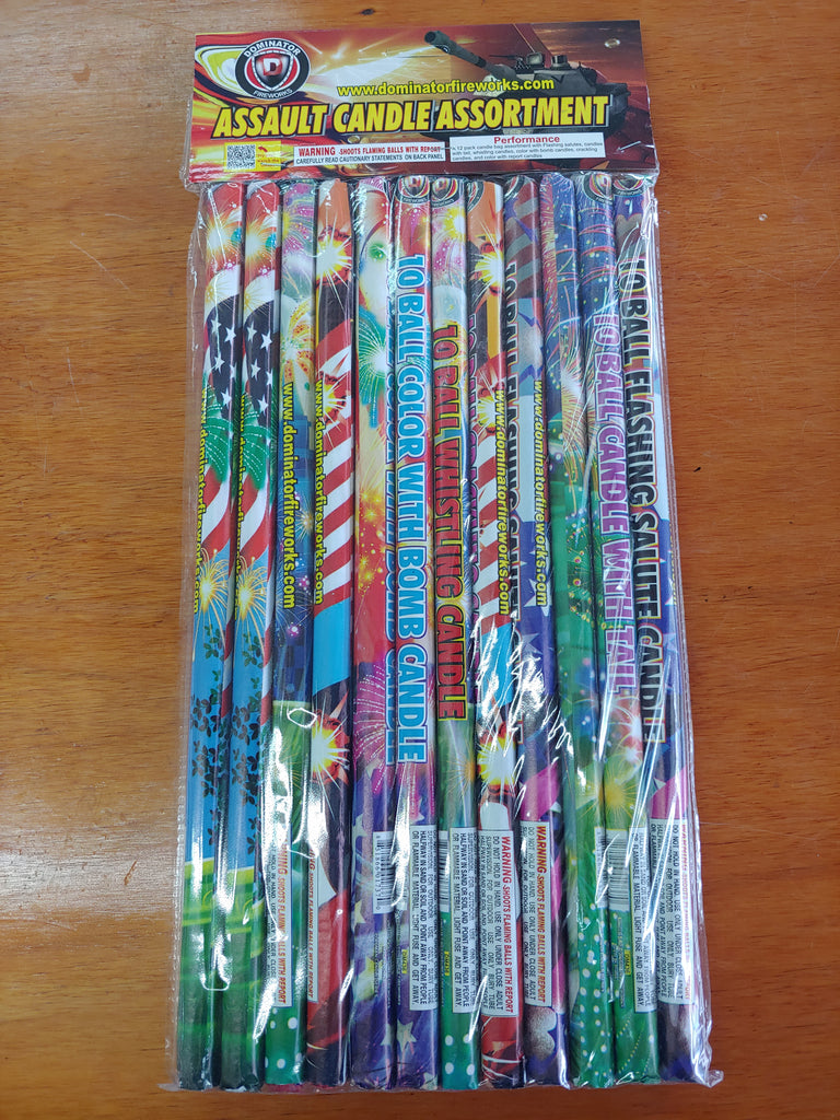 Roman Candle Assortment 12 pk