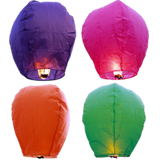 Assorted color sky lanterns